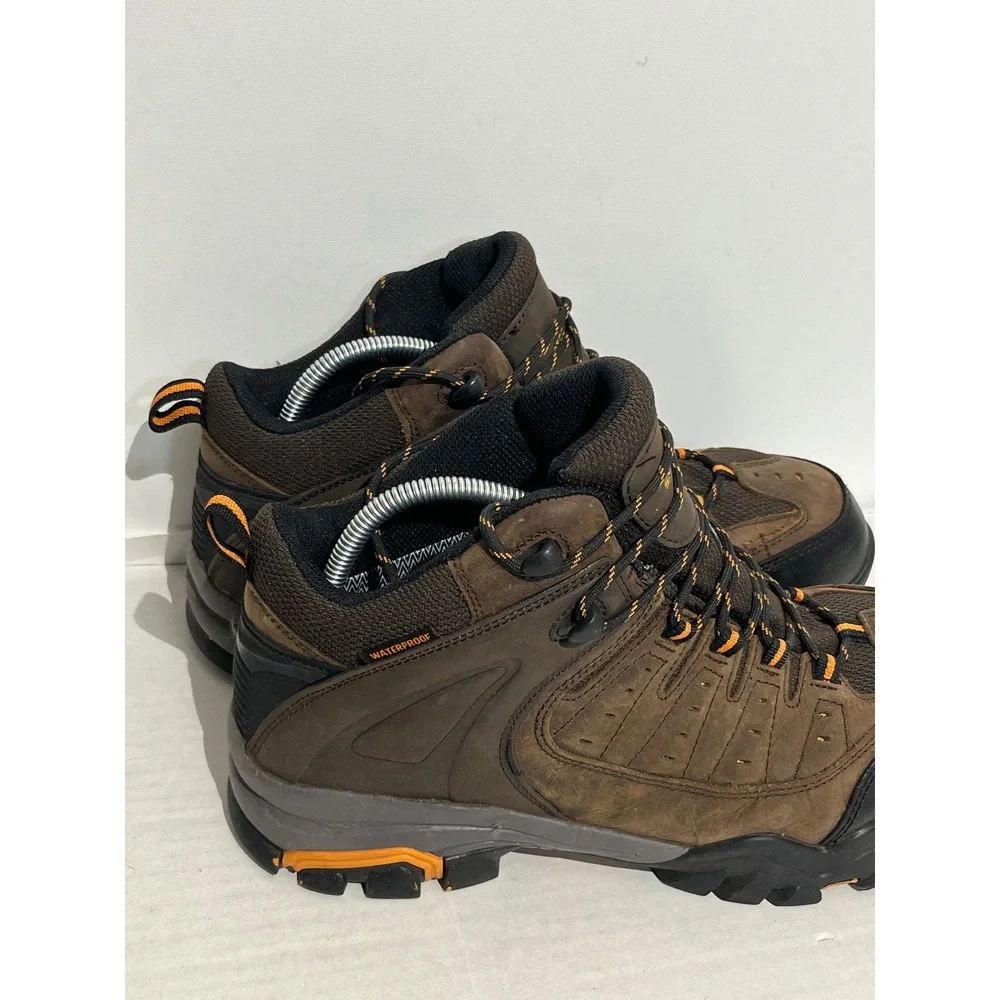 Skechers Work Relaxed Fit Selmen‎ Enid Mens Steel Toe Waterproof Boots Brown 12